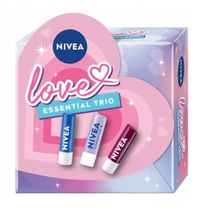 Nivea Essential Trio zestaw pomadek do ust 3x4.8g
