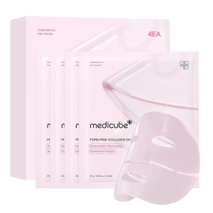 Medicube PDRN Pink Collagen Gel Mask kolagenowa maska do twarzy 4x28g