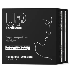UP Health Pharma Fertil Men+ suplement diety dla wsparcia płodności mężczyzn 60 kapsułek + 30 saszetek