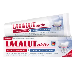 Lacalut Aktiv Ochrona Dziąseł &amp; Łagodne Wybielanie specjalistyczna pasta do zębów 75ml