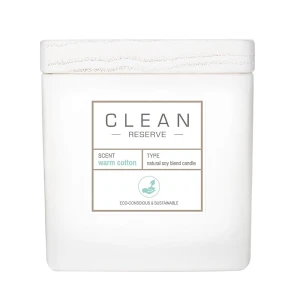 Clean Reserve Warm Cotton sojowa świeca zapachowa 227g
