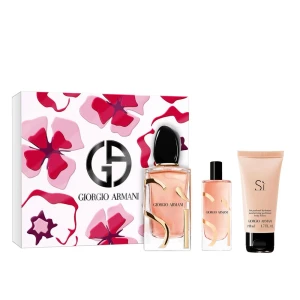 Giorgio Armani Si Intense zestaw woda perfumowana spray 100ml + balsam do ciała 50ml + woda perfumowana spray 15ml
