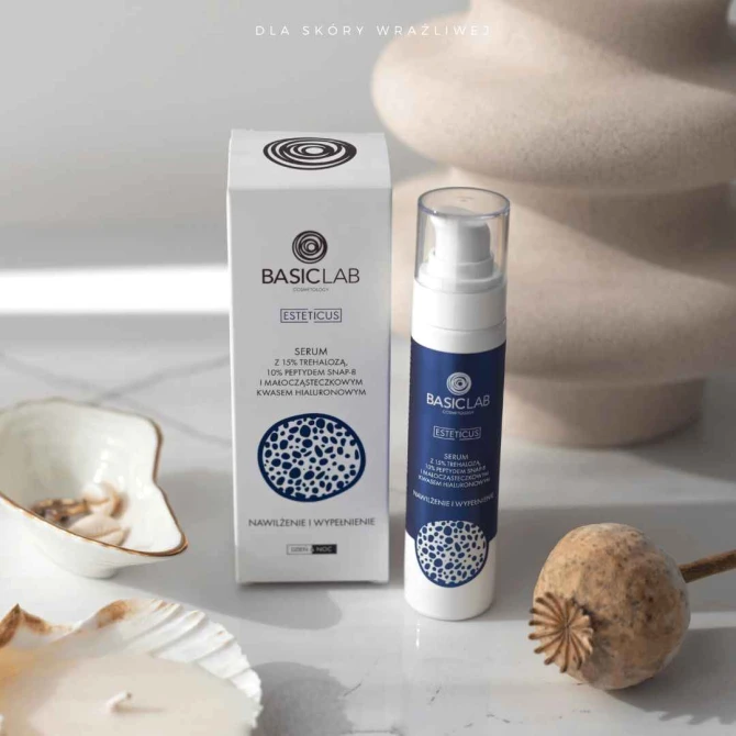BasicLab ESTETICUS Serum Z Trehalozą 15% i 10% Peptydem - 50 ml