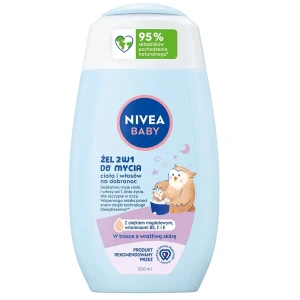 Nivea Baby żel 2w1 do mycia ciała i włosów na dobranoc 200ml