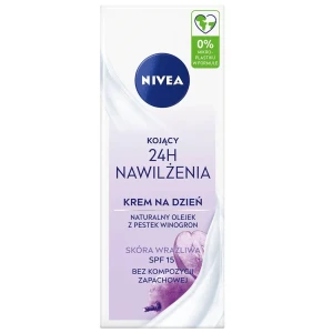 Nivea 24H Nawilżenia kojący krem na dzień SPF15 50ml