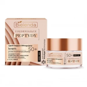 BIELENDA Ujędrniające Peptydy 50+ ujędrniająco-liftingujący krem przeciwzmarszczkowy na dzień i noc - 50ml
