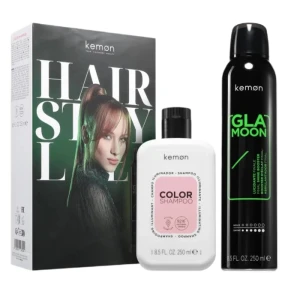 Kemon Color Glamoon zestaw szampon do włosów farbowanych 250ml + nabłyszczacz w sprayu 250ml