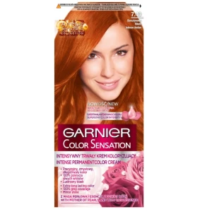 Garnier Color Sensation krem koloryzujący do włosów 7.40 Bursztynowa Miedź