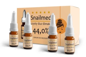 SNAILMED Serum Odbudowujące Do Włosów i Skóry Głowy Ze Śluzem Ślimaka 4 szt. ampułek - 8ml