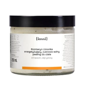 Iossi Rozmaryn Limonka energetyzujący cukrowo-solny peeling do ciała 250ml