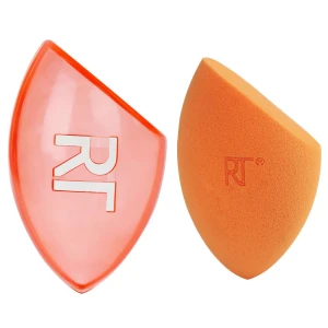 Real Techniques Miracle Complexion Sponge + Travel Sponge Case gąbka do makijażu + podróżne etui