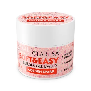 Claresa Soft&amp;Easy Builder Gel żel budujący Golden Spark 45g