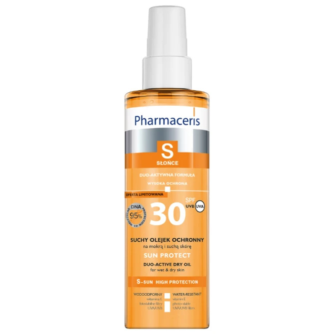 PHARMACERIS S SUN PROTECT Suchy Olejek Ochronny SPF30+ - 200ml