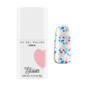 Elisium Colour UV Gel Polish lakier hybrydowy 098 Crazy Conffetti 9g