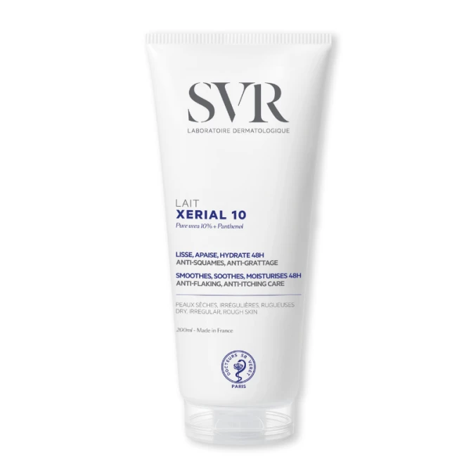 SVR Xerial 10 Lait wygładzające mleczko do ciała z mocznikiem 200 ml