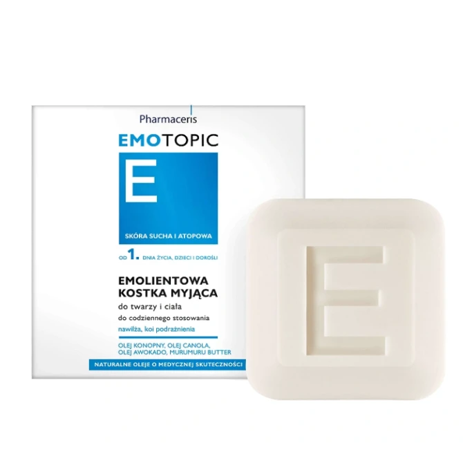 EMOTOPIC- Emolientowa Kostka Myjąca do twarzy i ciała - 100g