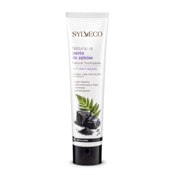 SYLVECO Pasta do zębów z węglem aktywnym bez fluoru 100 ml