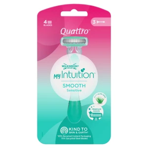 Wilkinson Quattro For Women Sensitive jednorazowe maszynki do golenia dla kobiet 3szt