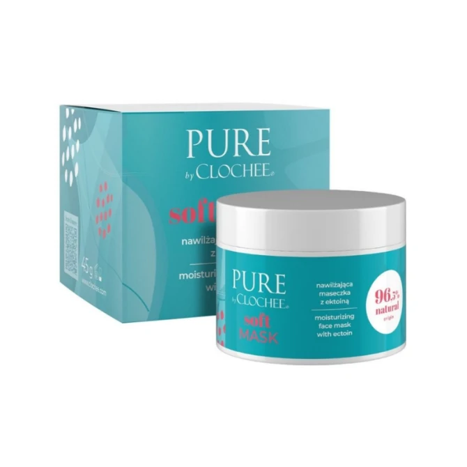 PURE BY CLOCHEE SOFT MASK Nawilżająca maseczka z ektoiną 45 g