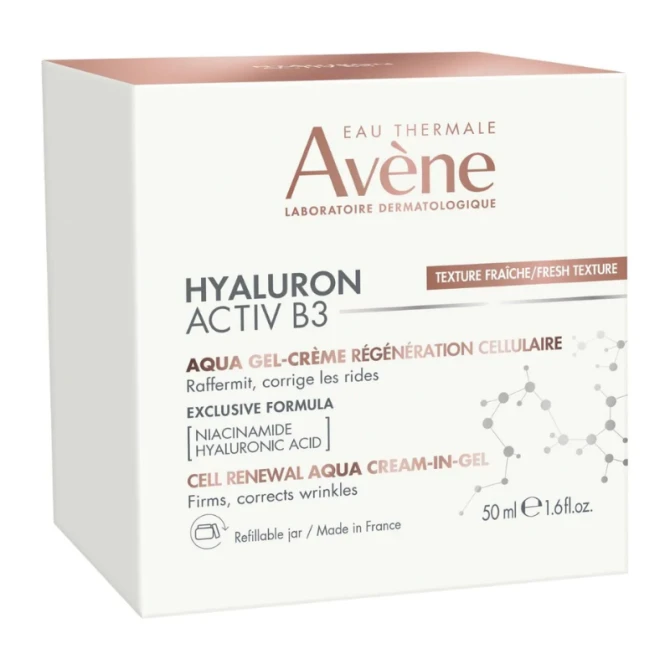 AVENE EAU THERMALE HYALURON ACTIV B3 Krem odbudowujący komórki AQUA - ŻEL - 50ml