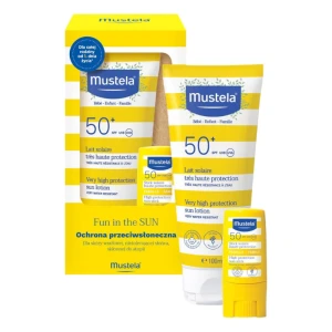 MUSTELA Zestaw FUN IN THE SUN mleczko SPF50 100ml + sztyft SPF50 9ml