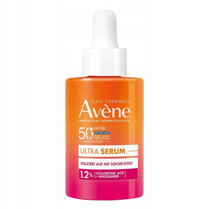 AVENE EAU THERMALE Bardzo wysoka ochrona ULTRA SERUM Natychmiastowo wypełniające SPF 50+ 30 ml