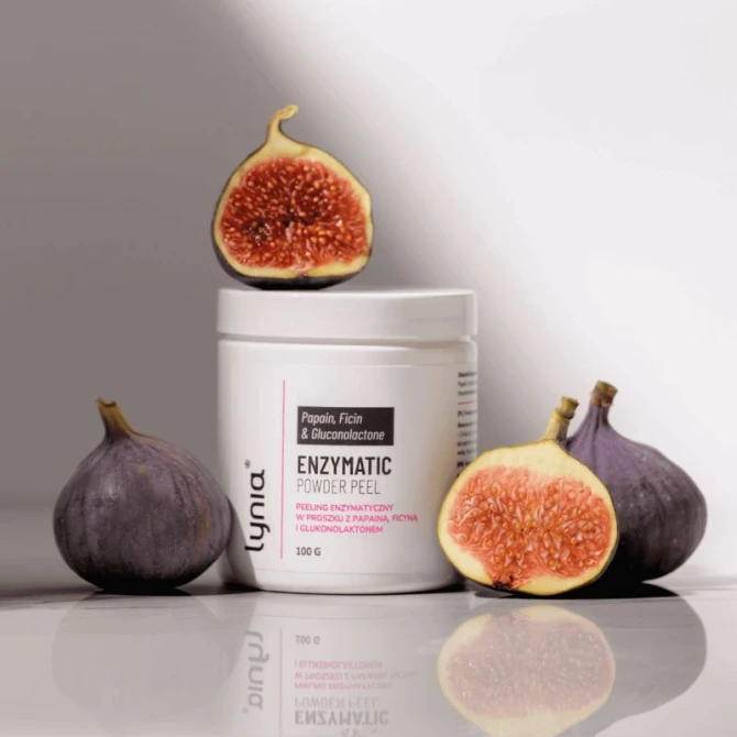 LYNIA Peeling enzymatyczny w proszku z papainą i ficyną oraz glukonolaktonem 100 g