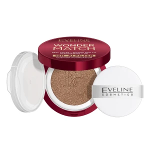 Eveline Cosmetics Wonder Match kryjący podkład cushion z niacynamidem i kwasem hialuronowym 04W Beige 15g