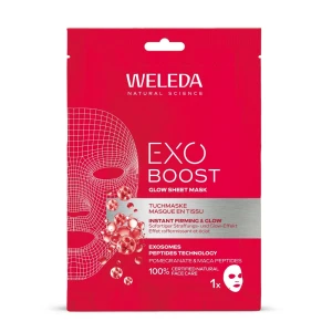 WELEDA Exo Boost rozświetlająca maska w płachcie - 20ml