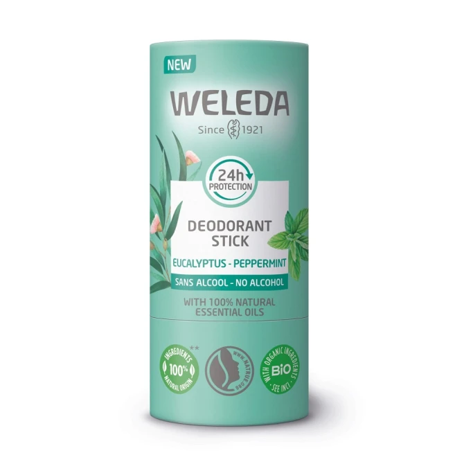 WELEDA Dezodorant w sztyfcie eukaliptus-mięta pieprzowa - 50g