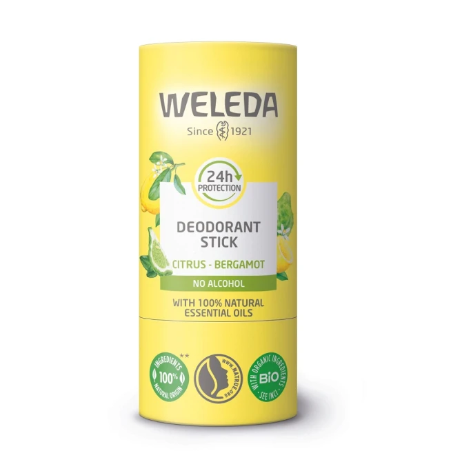 WELEDA Dezodorant w sztyfcie cytryna-bergamotka - 50g