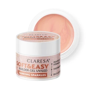 Claresa Soft&amp;Easy Builder Gel żel budujący Dancing Sparkles 12g