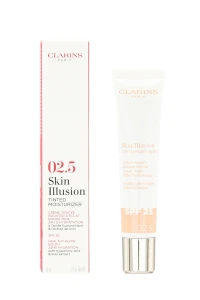 CLARINS SKIN ILLUSION TINTED MOISTURIZER SPF25 02.5 40ML