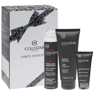 COLLISTAR SET (Collistar UOMO Perfect Adherence Shaving FOAM FOR Sensitive SKIN Toning Shower GEL Energizing Cleansing GEL ) żel pod prysznic 75 ml