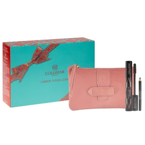 COLLISTAR SET (Impeccable Mascara + MINI EYE Pencil + Cosmetics Bag) tusz do rzęs 14 ml