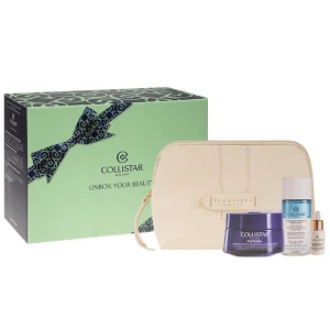 COLLISTAR SET (Revitalising Daily Cream + MINI Biphasic + Drops+Cosmetic Bag) krem pielęgnacyjny 50 ml