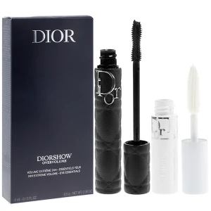 DIOR SET (Diorshow Overvolume Mascara 090 FOR FULL Lashes + MINI 4D Maximizer Primer ) tusz do rzęs 6 g