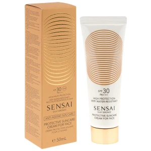 KANEBO SENSAI Silky Bronze Protective Suncare Cream FOR FACE SPF 30 krem pielęgnacyjny 50 ml