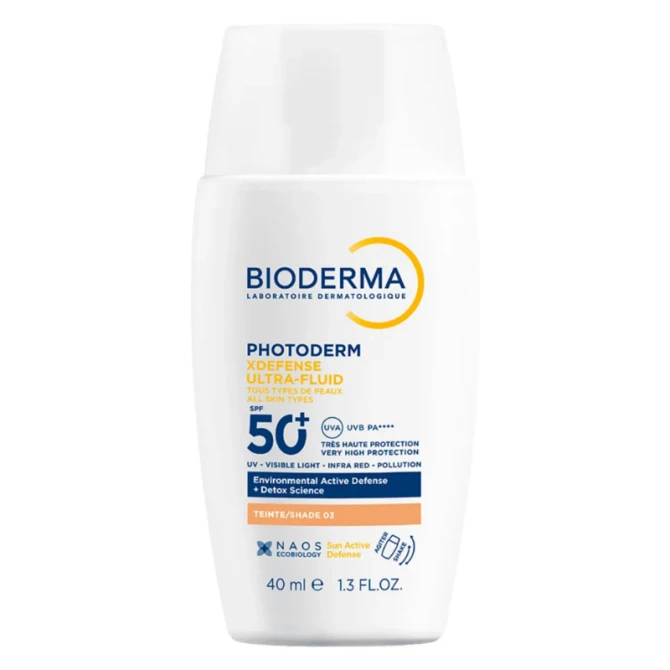 BIODERMA PHOTODERM XDEFENSE ULTRA-FLUID, Ultra lekki fluid SPF50+ T03 40ML