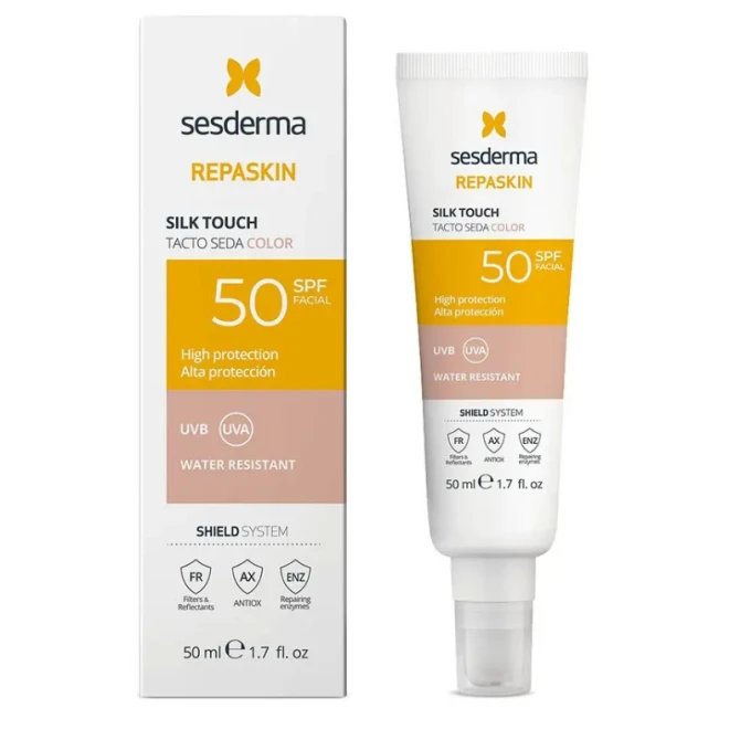 SESDERMA REPASKIN Fluid przeciwsłoneczny do twarzy wyrównujący kolor skóry SPF50