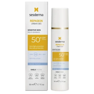 SESDERMA REPASKIN URBAN 365 Krem przeciwsłoneczny do skóry wrażliwej SPF50+, 50 ml
