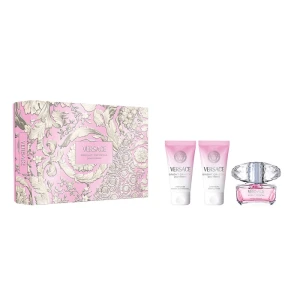 Versace Bright Crystal zestaw woda toaletowa spray 50ml + żel pod prysznic 50ml + balsam do ciała 50ml