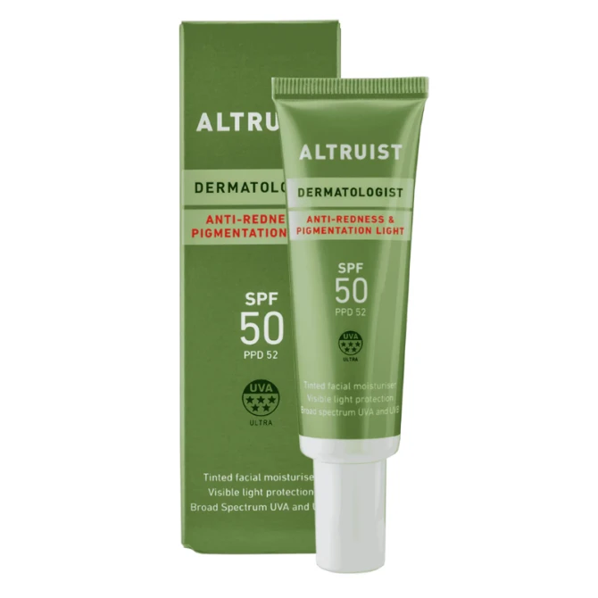 ALTRUIST ANTI-REDNESS & PIGMENTATION LIGHT krem przeciwsłoneczny do twarzy SPF50 30 ml