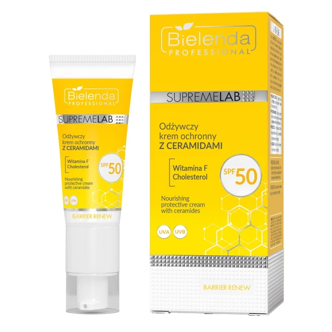 Bielenda Professional SupremeLab Barrier Renew odżywczy krem ochronny z ceramidami SPF50 40ml