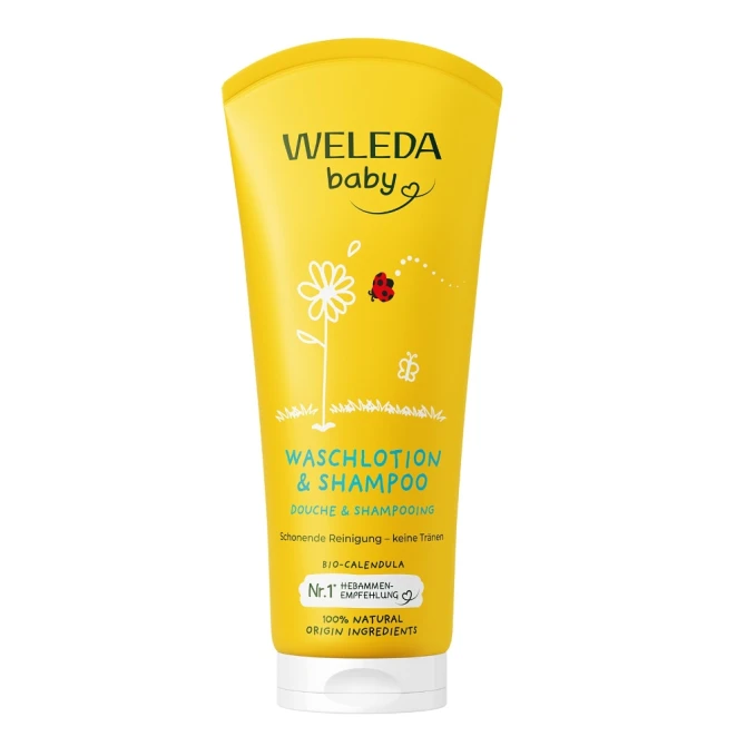 WELEDA Baby szampon i płyn do mycia ciała z nagietkiem lekarskim 200ml