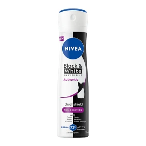 Nivea Black&amp;White Invisible Authentic antyperspirant spray 150ml