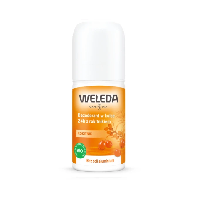 WELEDA Dezodorant w kulce 24 h z rokitnikiem - 50ml