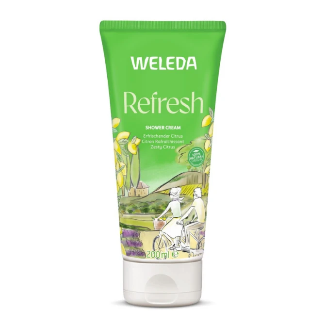 WELEDA Refresh kremowy płyn pod prysznic z cytrusami - 200ml