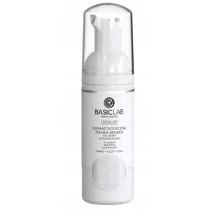 BASICLAB Micellis Dermatologiczna pianka myjąca do skóry ultrawra żliwej 2% Seryny, Prebiotyki, Azjatykozyd 50 ml