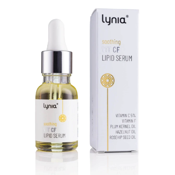 LYNIA Łagodzące serum lipidowe z witaminami C, F 15 ml